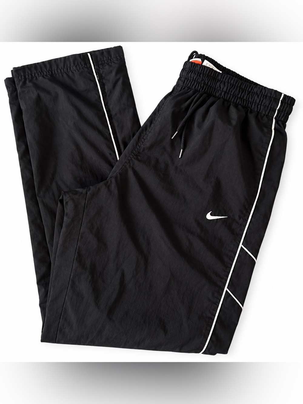 EUC Nike Athletic Dept Vintage Track Pants Men’s XL Black White Piping—Sz XL